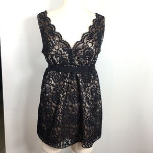 Banana Republic lace black top Sz. A